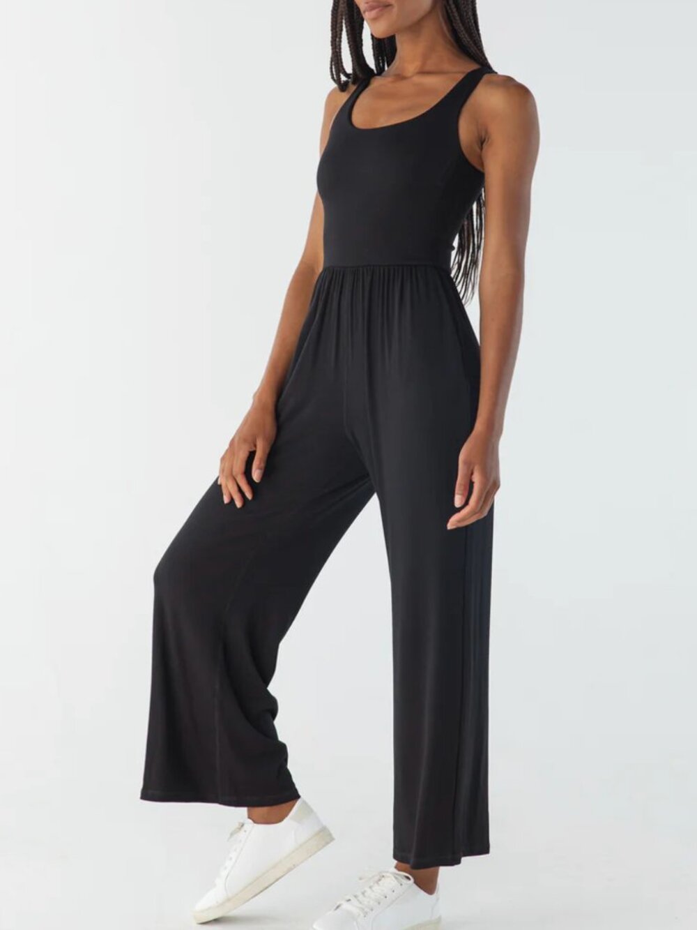 Hana Jumpsuit 2.0, Ribbed Black